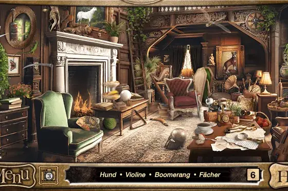 Spielszene aus Detektiv Holmes: Wimmelbilder